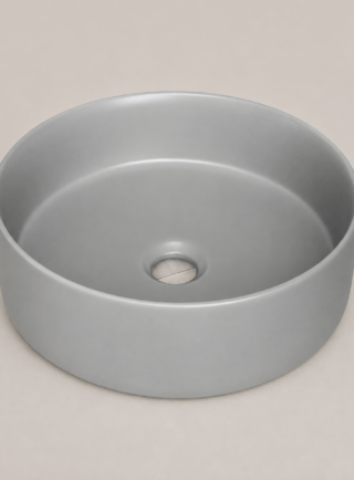 Lavamanos Gris brillante, de sobreponer - Nube de Cerámica - Super Ceramic Colombia