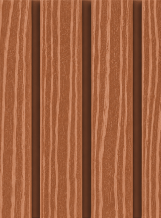 Panel WPC para pared exterior, con aristas - Bruma de Roble (Ref. GR3058) - Super Ceramic Colombia