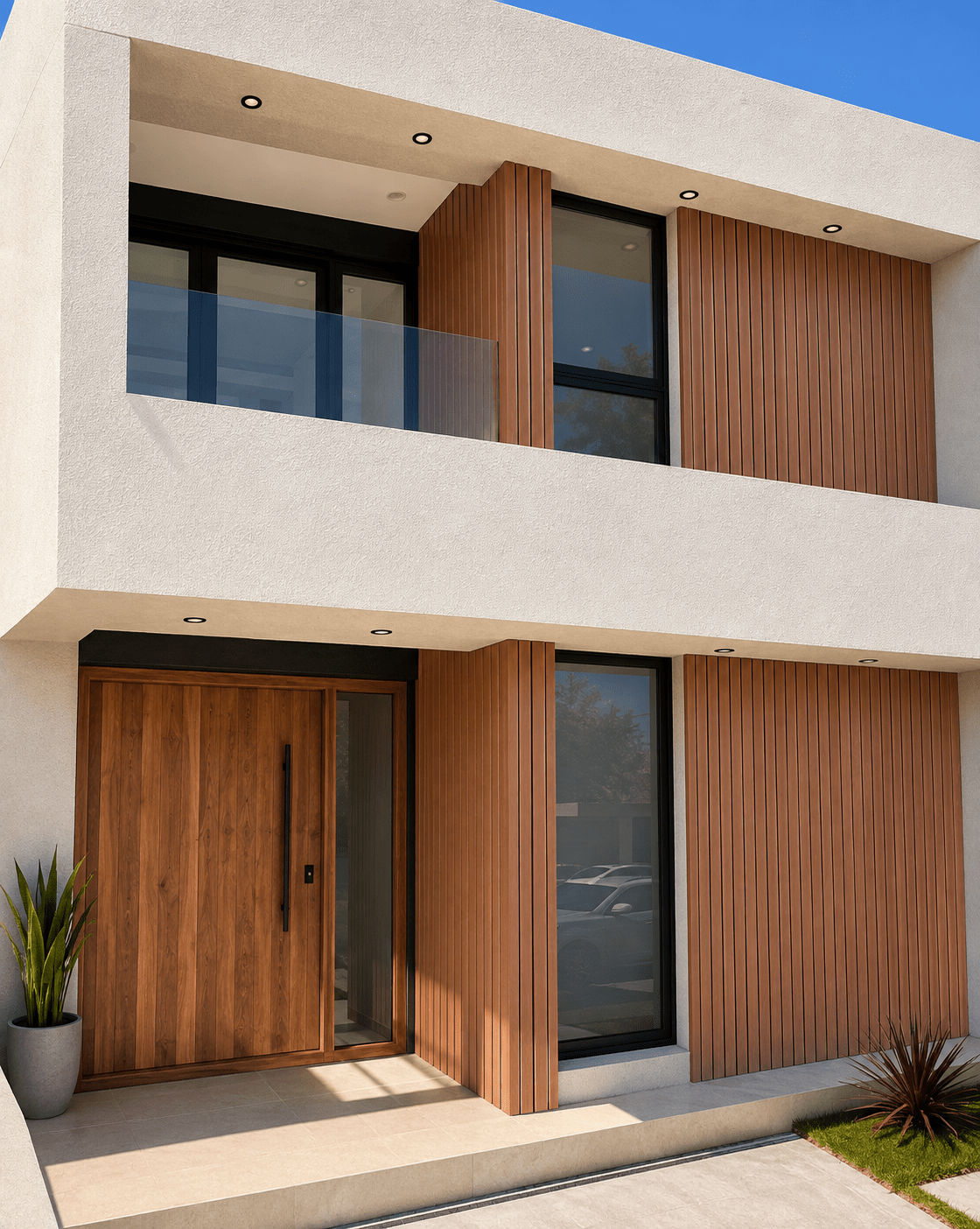 Panel WPC para pared exterior, con aristas – Roble Moderno (Ref. GR3039) – Super Ceramic Colombia Panel WPC para pared exterior, con aristas - Roble Moderno (Ref. GR3039) - Super Ceramic Colombia