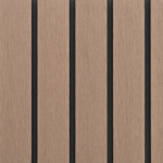 Panel WPC para pared exterior, con aristas - Bruma de Roble (Ref. GR3037) - Super Ceramic Colombia