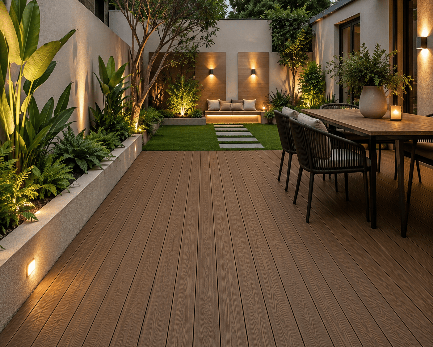 Panel WPC para piso exterior - Textura Real - Super Ceramic Colombia