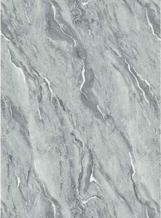 Lámina UV Gris con vetas blancas tipo roca - Reflejo de Carrara (Ref. UV2527) - Super Ceramic Colombia