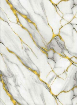 Lámina UV Blanco con vetas grises y amarillas - Cristal de Nácar - Super Ceramic Colombia